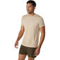 ASICS Road Seamless Hardloopshirt Korte Mouwen Beige Heren