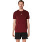 ASICS Road Seamless Hardloopshirt Korte Mouwen Donkerrood Heren