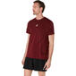 ASICS Road Seamless Hardloopshirt Korte Mouwen Donkerrood Heren