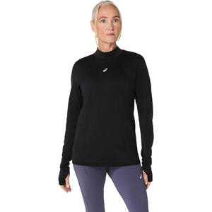 ASICS Road Winter Seamless Hardloopshirt Lange Mouwen Zwart Dames