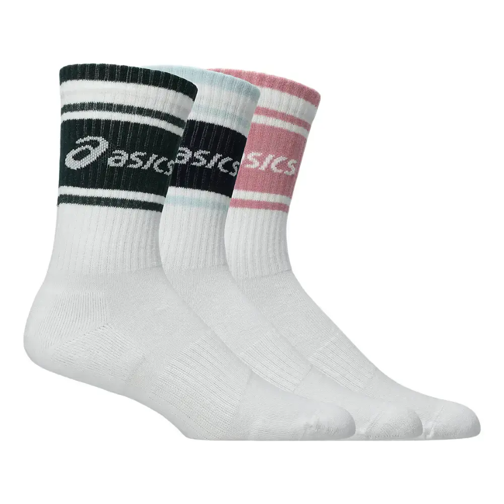 ASICS Logo Crew Hardloopsokken Wit/Multi Pastel 3-Pack