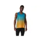 ASICS Road Fade Hardloop Singlet Blauw/Oranje Heren