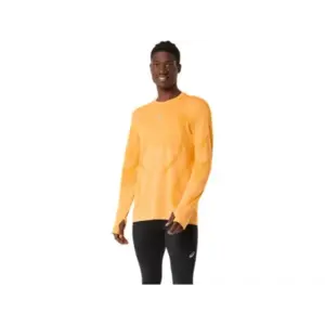 ASICS Road Seamless Hardloopshirt Lange Mouwen Oranje Heren