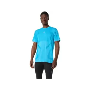ASICS Road Seamless Hardloopshirt Korte Mouwen Blauw Heren