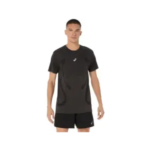 ASICS Road Seamless Hardloopshirt Korte Mouwen Zwart Heren