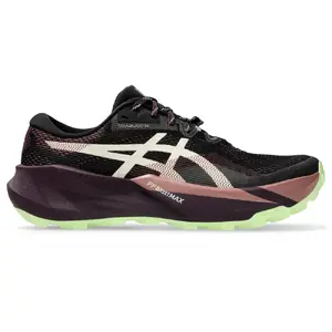 ASICS Trabuco 14 Trail Hardloopschoenen Zwart/Donkerrood/Groen Dames