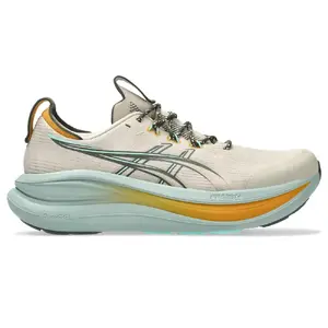 ASICS Gel-Nimbus 28 Trail Hardloopschoenen Beige/Wit Heren
