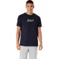 ASICS Logo Graphic Hardloopshirt Korte Mouwen Donkerblauw Heren