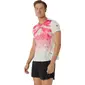 ASICS Fujitrail Elite Graphic Hardloopshirt Korte Mouwen Roze/Wit Heren