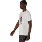 ASICS Fujitrail Logo Hardloopshirt Korte Mouwen Beige Heren