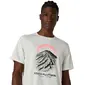 ASICS Fujitrail Logo Hardloopshirt Korte Mouwen Beige Heren