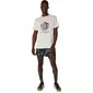 ASICS Fujitrail Logo Hardloopshirt Korte Mouwen Beige Heren