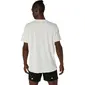 ASICS Fujitrail Logo Hardloopshirt Korte Mouwen Beige Heren