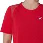 ASICS Road Hardloopshirt Korte Mouwen Rood Dames
