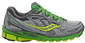 Saucony ProGrid Ride 5 Zilver/Groen/Geel Dames Hardloopschoen
