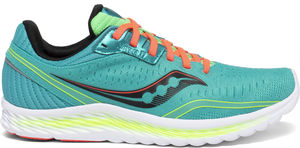 Saucony Kinvara 11 Hardloopschoenen Blauw/Oranje/Geel Dames