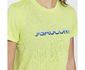 Saucony Stopwatch Graphic Hardloopshirt Korte Mouwen Lime Groen Dames