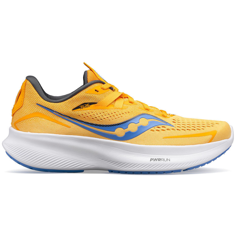 Saucony Ride 15 Hardloopschoenen Goud/Blauw/Wit Dames