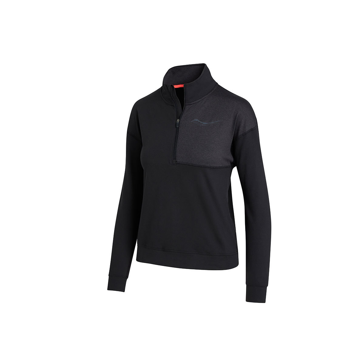 Saucony Sunday 1/4 Zip Hardloopshirt Lange Mouwen Zwart Dames