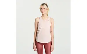 Saucony Pinnacle Hardloopshirt Zonder Mouwen Roze Dames