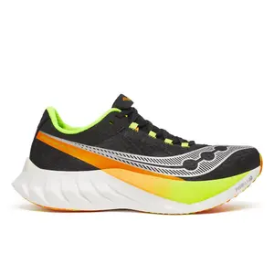 Saucony Endorphin Pro 4 Hardloopschoenen Zwart/Oranje/Geel Heren