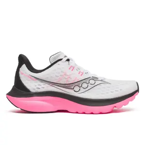 Saucony Kinvara 16 Hardloopschoenen Wit/Zwart/Roze Dames