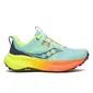 Saucony Xodus Ultra 4 Trail Hardloopschoenen Groen/Oranje/Geel Dames