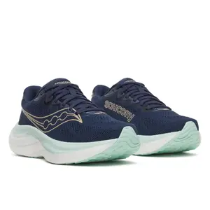 Saucony Ride 19 Hardloopschoenen Donkerblauw/Groen Dames