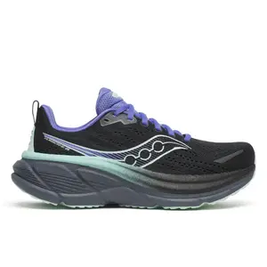 TWEEDEKANS Saucony Hurricane 25 Hardloopschoenen Zwart/Paars Dames Maat 39