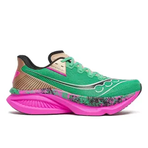 Saucony Endorphin Azura Hardloopschoenen Groen/Roze Heren