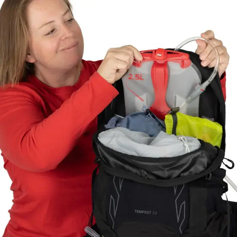 Osprey Tempest 22 EF Fietsrugzak Zwart/Grijs