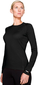Icebreaker Bodyfit 200 Lightweight Oasis Crewe Black Ondershirt Dames