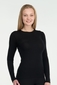 Icebreaker Bodyfit 200 Thermoshirt Lange Mouwen Crewe Zwart Dames