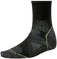 Smartwool PhD Running Ultra Light 3/4 Crew Zwart Sokken