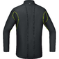 GORE Wear Essential Zip Hardloopshirt Lange Mouwen Zwart/Geel Heren