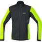 GORE Wear R5 Windstopper Hardloopjack Zwart/Neon Geel Heren