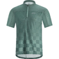 GORE Wear C3 Chess Zip Fietsshirt Korte Mouwen Groen Heren
