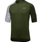 GORE Wear C5 Fietsshirt Korte Mouwen Groen/Wit Heren