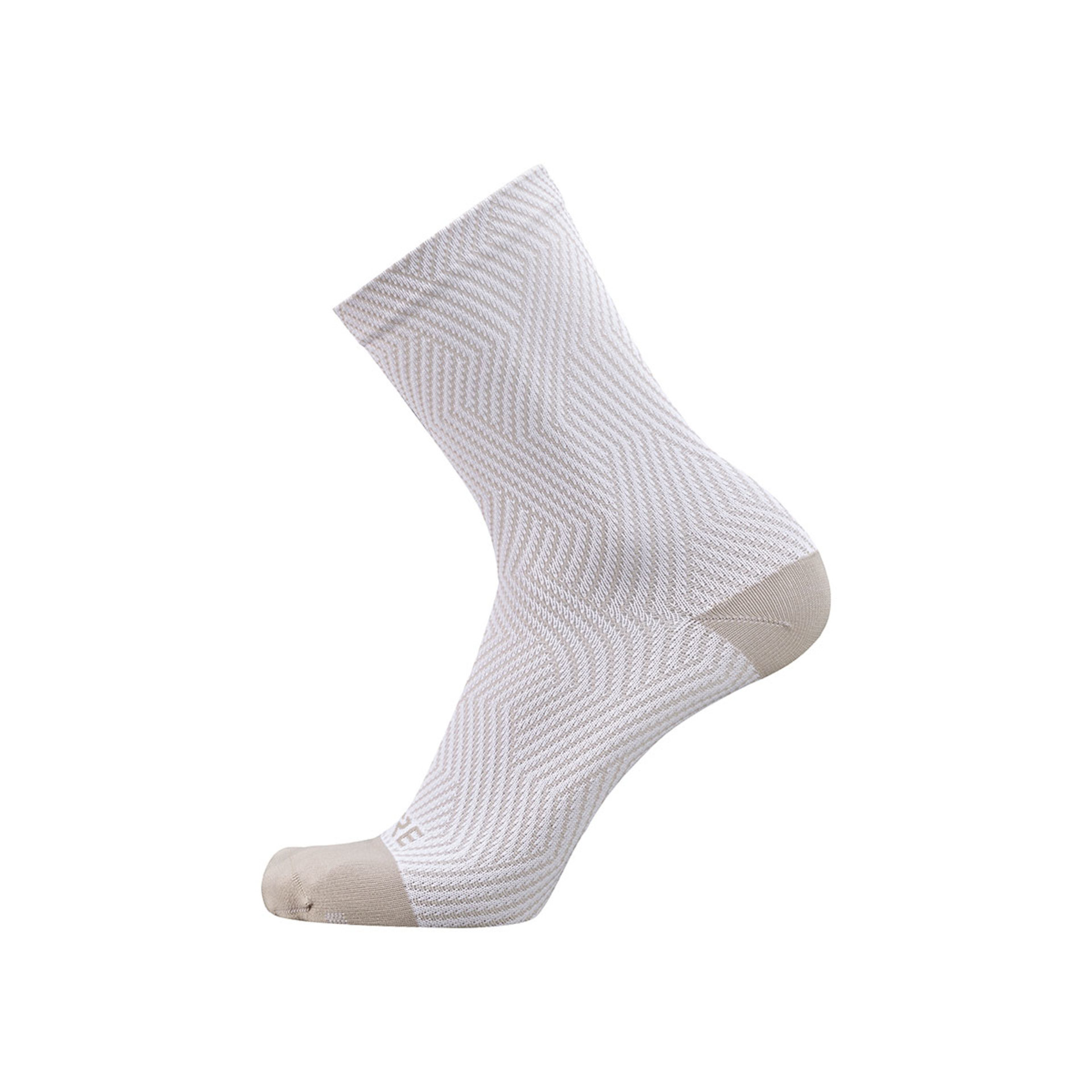 GORE Wear C3 Mid Sokken Wit/Lichtgrijs