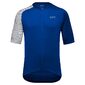 GORE Wear C5 Fietsshirt Korte Mouwen Blauw/Wit Heren
