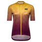 GORE Wear Rain Camo Fietsshirt Korte Mouwen Geel/Paars Dames