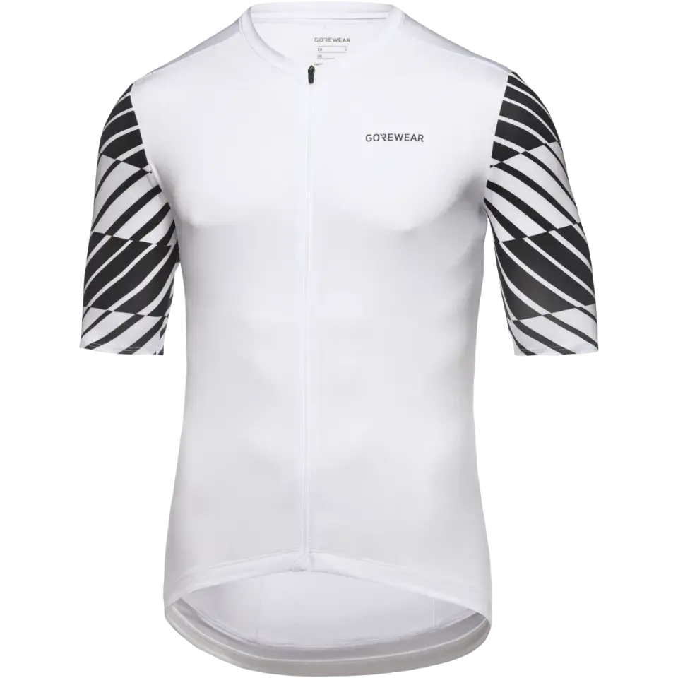 GORE Wear Swiftride Optical Fietsshirt Korte Mouwen Wit/Zwart Heren