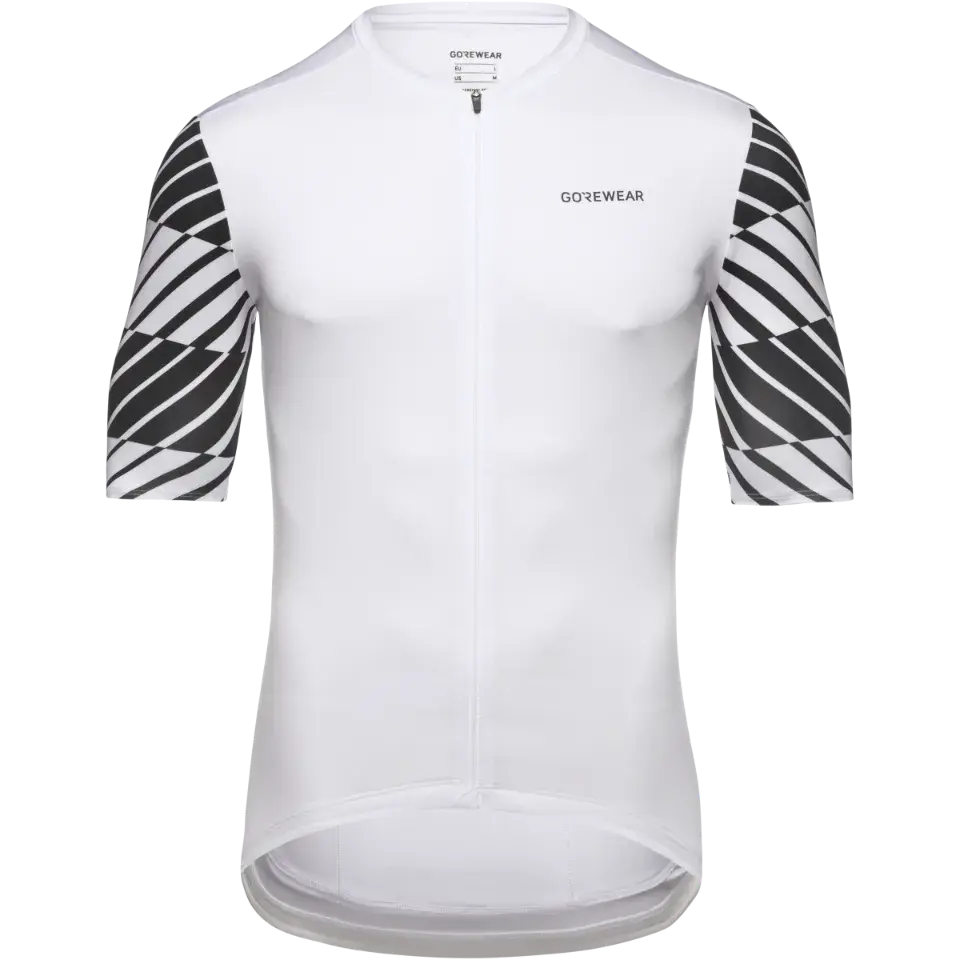 GORE Wear Swiftride Optical Fietsshirt Korte Mouwen Wit/Zwart Heren