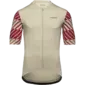 GORE Wear Swiftride Optical Fietsshirt Korte Mouwen Beige/Rood Heren