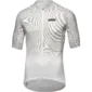 GORE Wear Spirit Moire Fietsshirt Korte Mouwen Wit/Grijs Heren