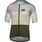 GORE Wear Spirit Stripes Fietsshirt Korte Mouwen Grijs/Beige Heren