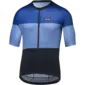 GORE Wear Spirit Stripes Fietsshirt Korte Mouwen Blauw/Blauw Heren