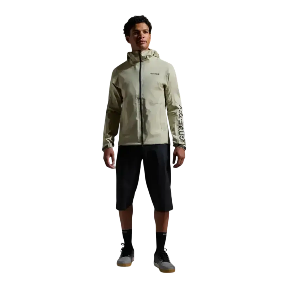 GORE WEAR Lupra GTX Hooded Logo Fietsjack Beige/Zwart Heren