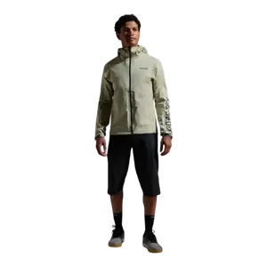 GORE Wear Lupra GTX Hooded Logo Fietsjack Beige/Zwart Heren