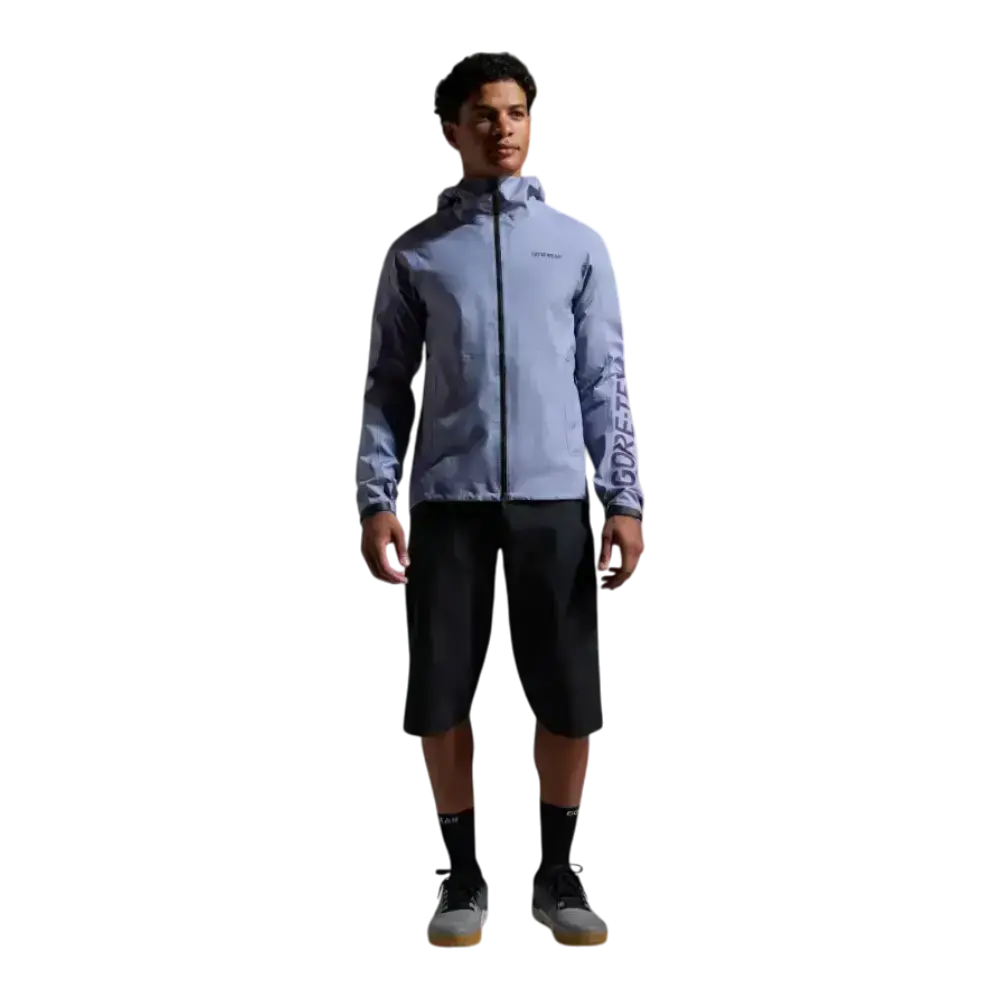 GORE WEAR Lupra GTX Hooded Logo Fietsjack Grijs/Paars Heren